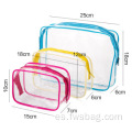 Bolsa cosmética multifunción personalizada de bolsa transparente